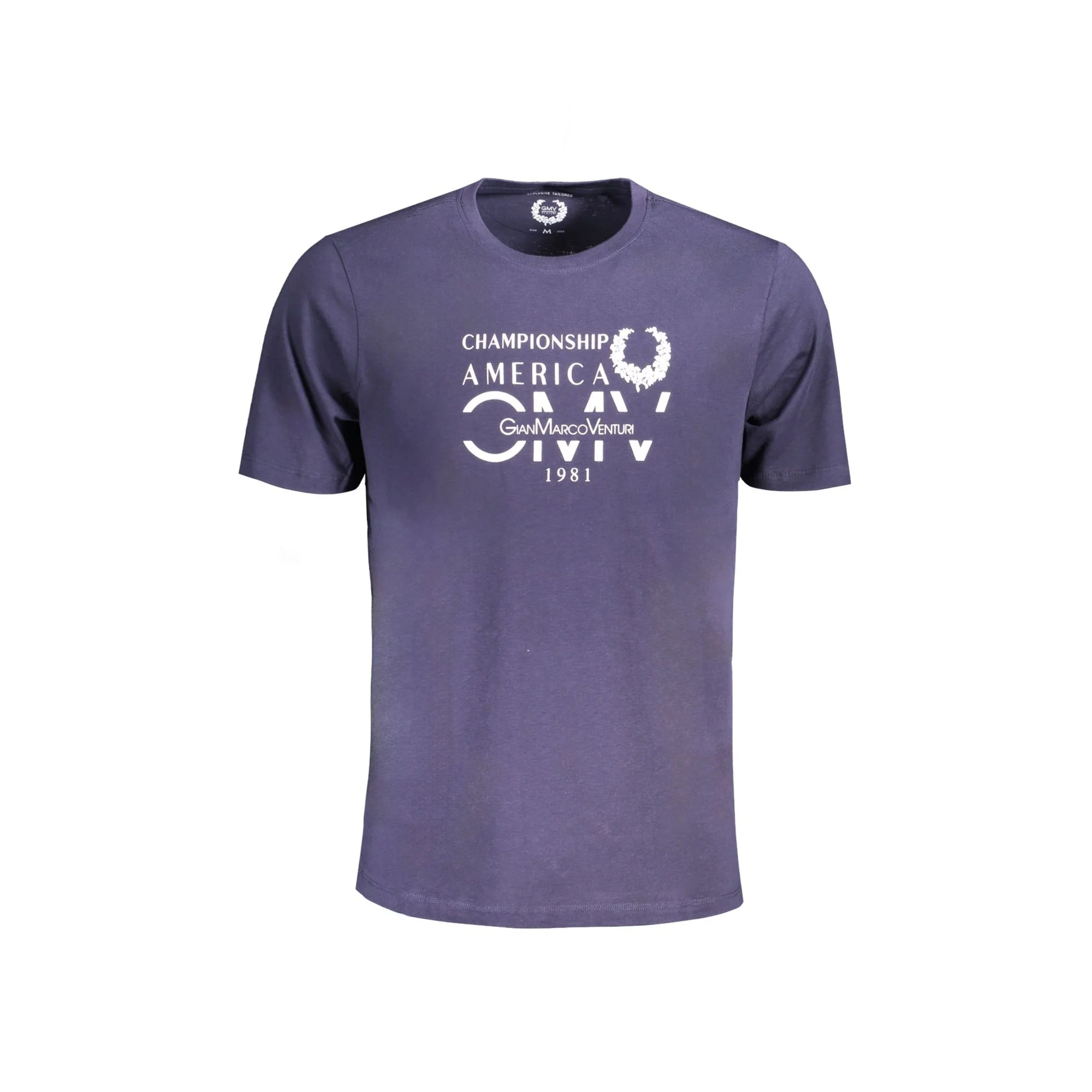 Gian Marco Venturi T-Shirt Maniche Corte Uomo Blu Stampa - foto prodotto